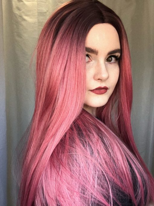 Rhubarb is a sure winner when it comes to pink hair results! The contrast of sweet tones with its deep purple roots that melt into a rich rose pink colour have us in awe.
